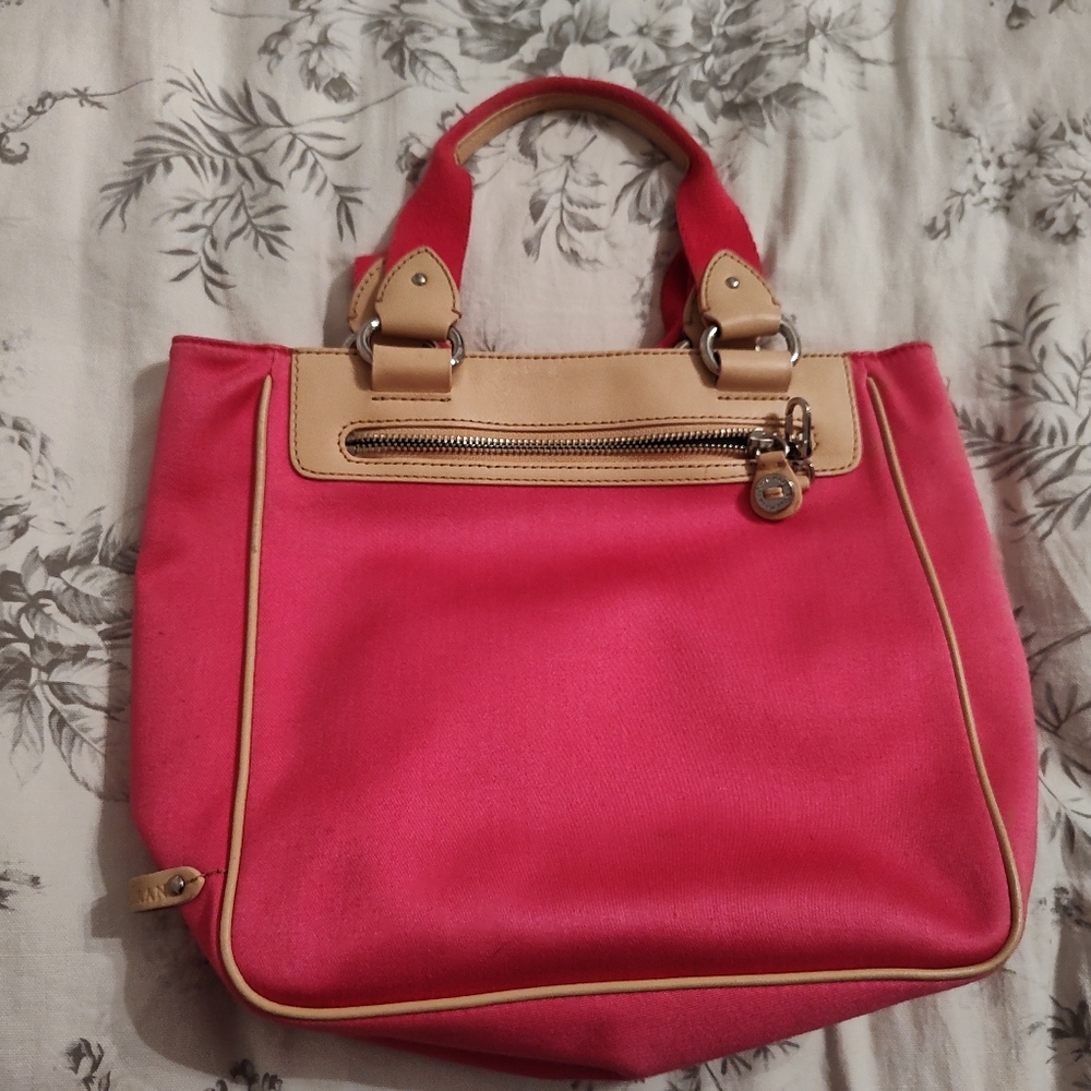 COLEHAAN CANVAS and LEATHER TOTE